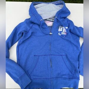 Women's Pink collegiate zip up